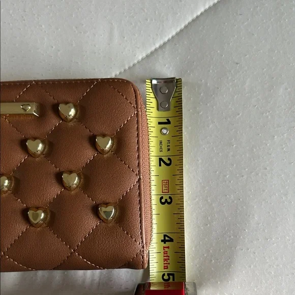 Betsy Johnson Quilted Wristlet with Gold Accents - Picture 10 of 12